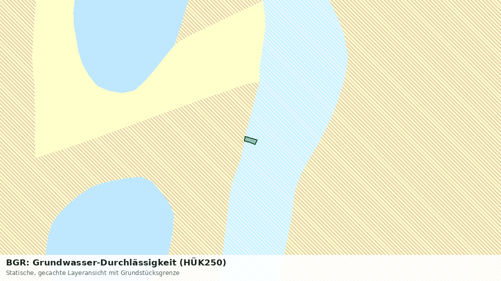 Statische Kartenansicht: BGR: Grundwasser-Durchlässigkeit (HÜK250)
