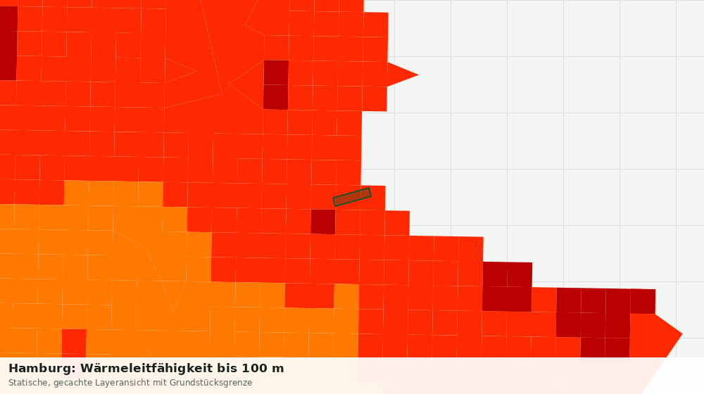 Statische Kartenansicht: Hamburg: Wärmeleitfähigkeit bis 100 m