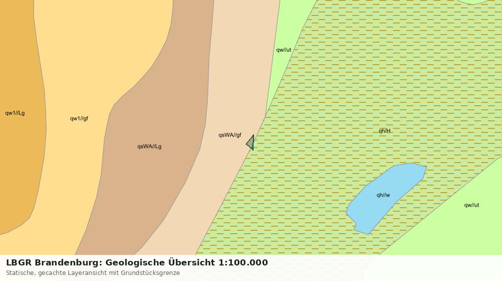 Statische Kartenansicht: LBGR Brandenburg: Geologische Übersicht 1:100.000