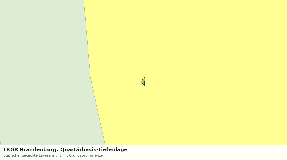 Statische Kartenansicht: LBGR Brandenburg: Quartärbasis-Tiefenlage