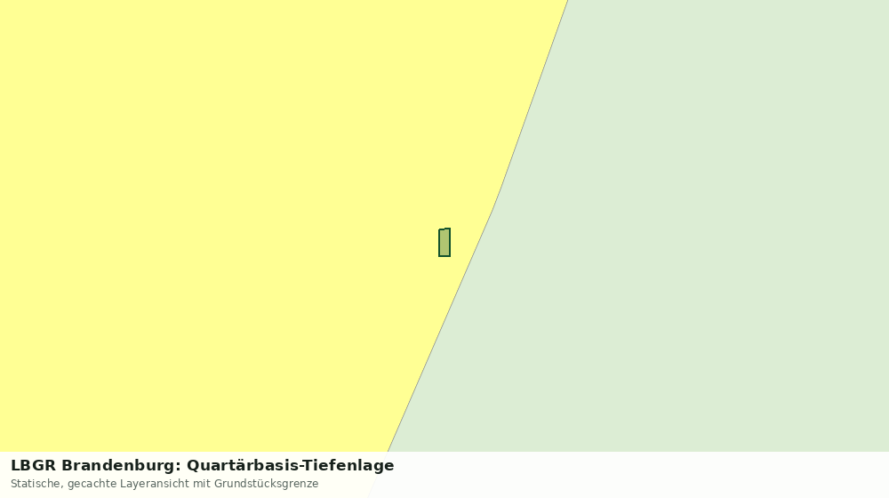 Statische Kartenansicht: LBGR Brandenburg: Quartärbasis-Tiefenlage