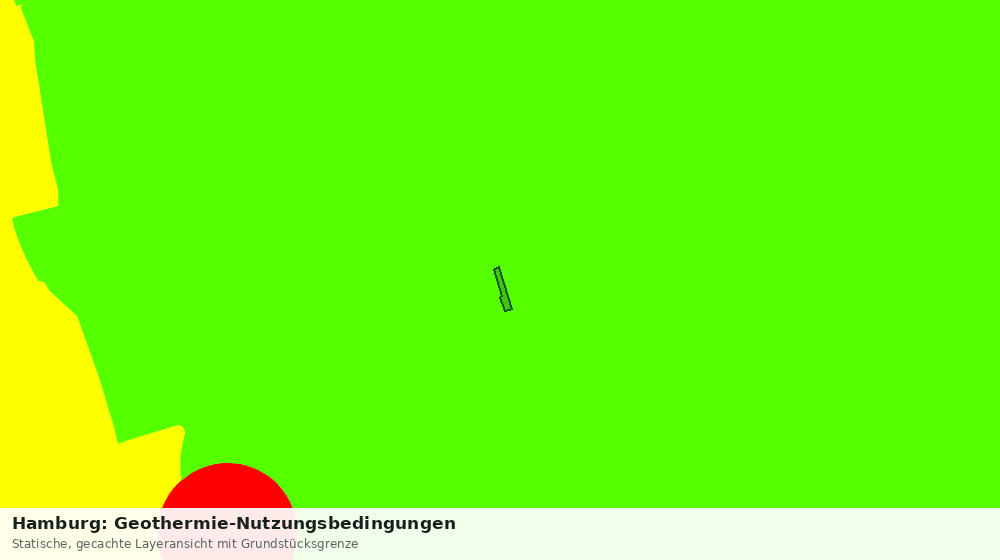 Statische Kartenansicht: Hamburg: Geothermie-Nutzungsbedingungen