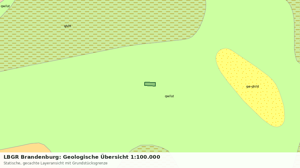 Statische Kartenansicht: LBGR Brandenburg: Geologische Übersicht 1:100.000