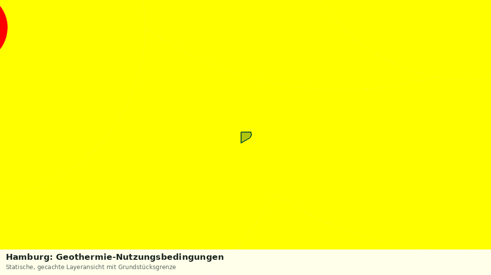 Statische Kartenansicht: Hamburg: Geothermie-Nutzungsbedingungen