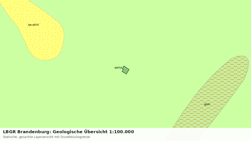 Statische Kartenansicht: LBGR Brandenburg: Geologische Übersicht 1:100.000