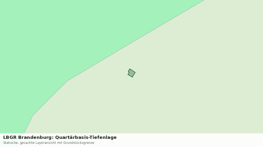 Statische Kartenansicht: LBGR Brandenburg: Quartärbasis-Tiefenlage