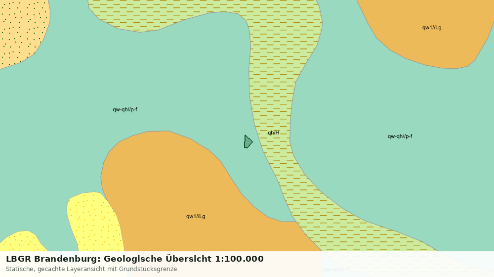Statische Kartenansicht: LBGR Brandenburg: Geologische Übersicht 1:100.000