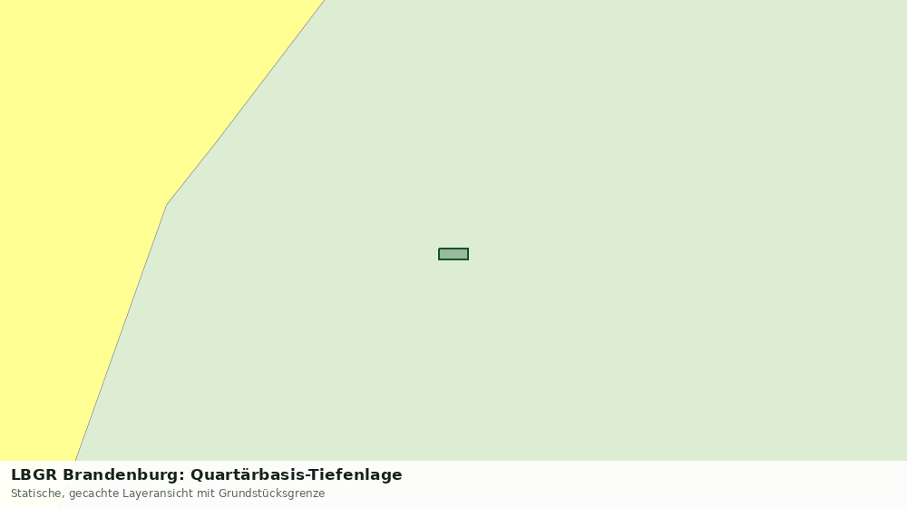 Statische Kartenansicht: LBGR Brandenburg: Quartärbasis-Tiefenlage