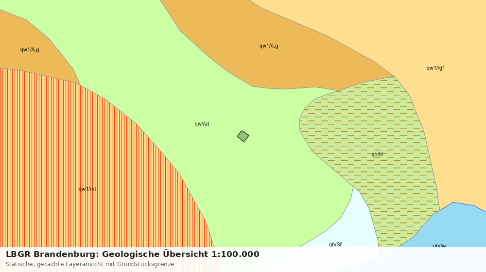 Statische Kartenansicht: LBGR Brandenburg: Geologische Übersicht 1:100.000