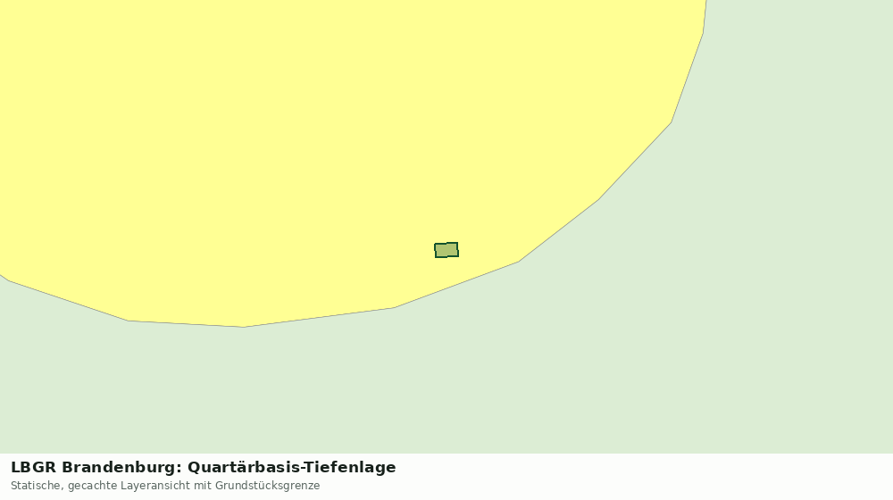Statische Kartenansicht: LBGR Brandenburg: Quartärbasis-Tiefenlage