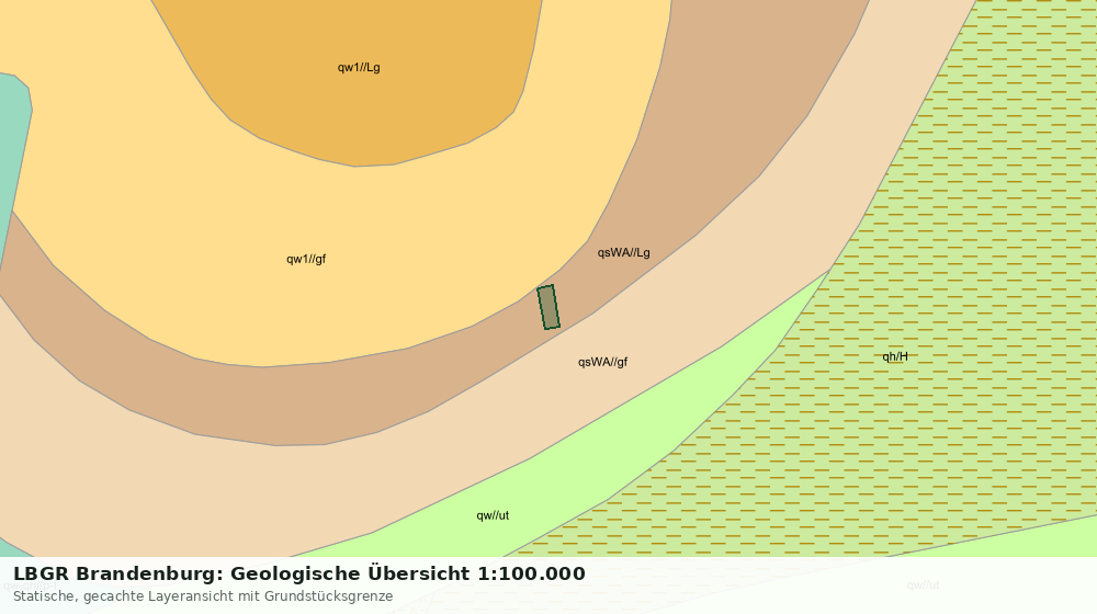 Statische Kartenansicht: LBGR Brandenburg: Geologische Übersicht 1:100.000