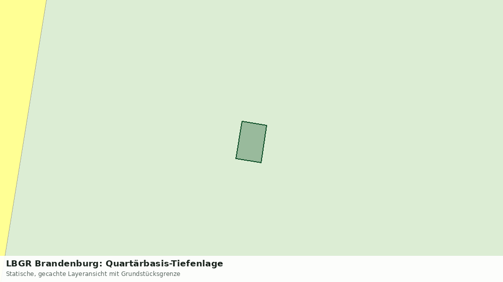 Statische Kartenansicht: LBGR Brandenburg: Quartärbasis-Tiefenlage