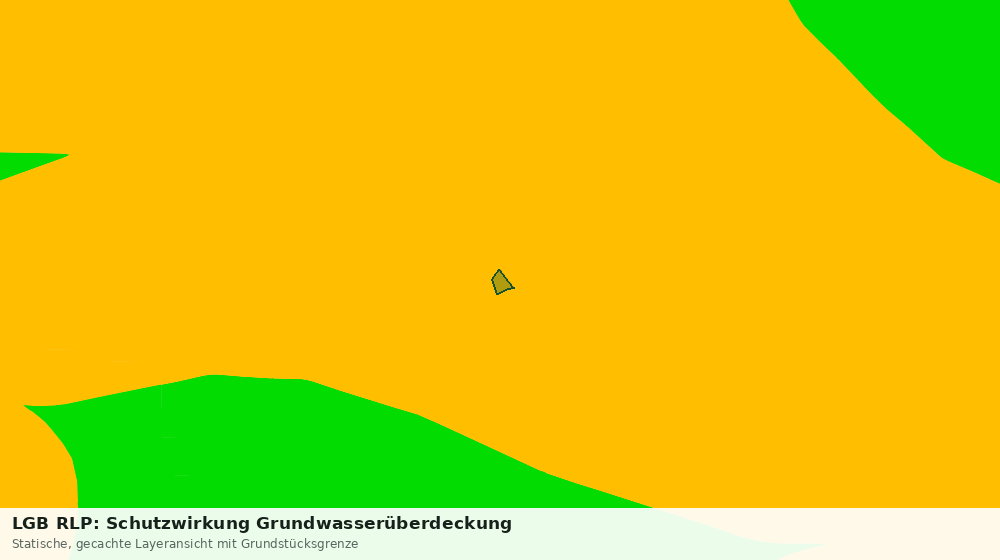 Statische Kartenansicht: LGB RLP: Schutzwirkung Grundwasserüberdeckung