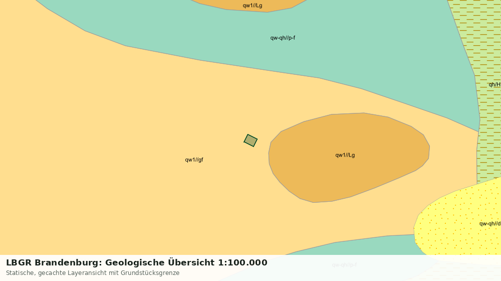 Statische Kartenansicht: LBGR Brandenburg: Geologische Übersicht 1:100.000