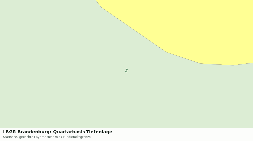 Statische Kartenansicht: LBGR Brandenburg: Quartärbasis-Tiefenlage
