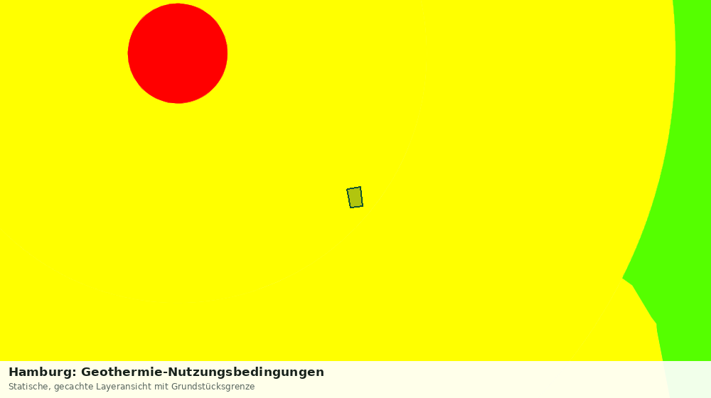 Statische Kartenansicht: Hamburg: Geothermie-Nutzungsbedingungen