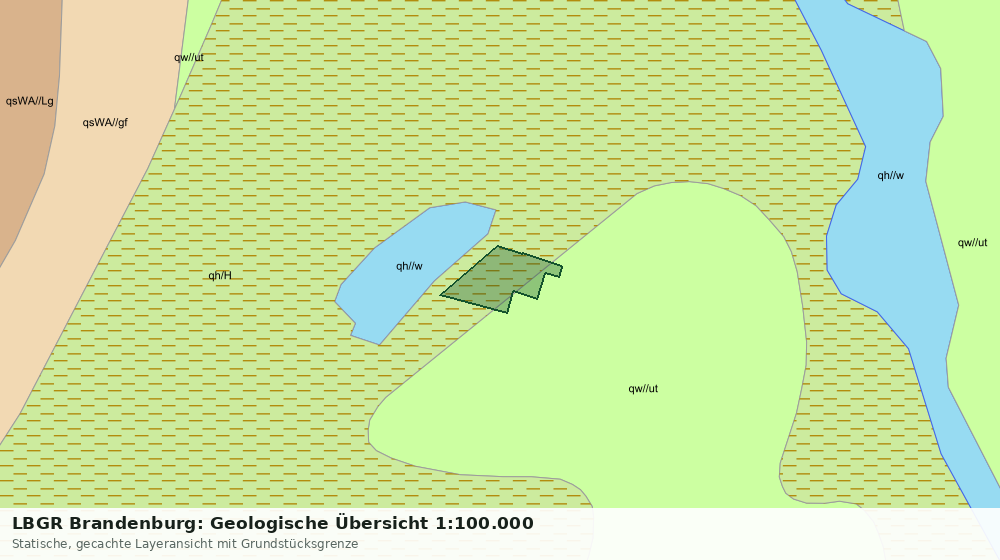 Statische Kartenansicht: LBGR Brandenburg: Geologische Übersicht 1:100.000