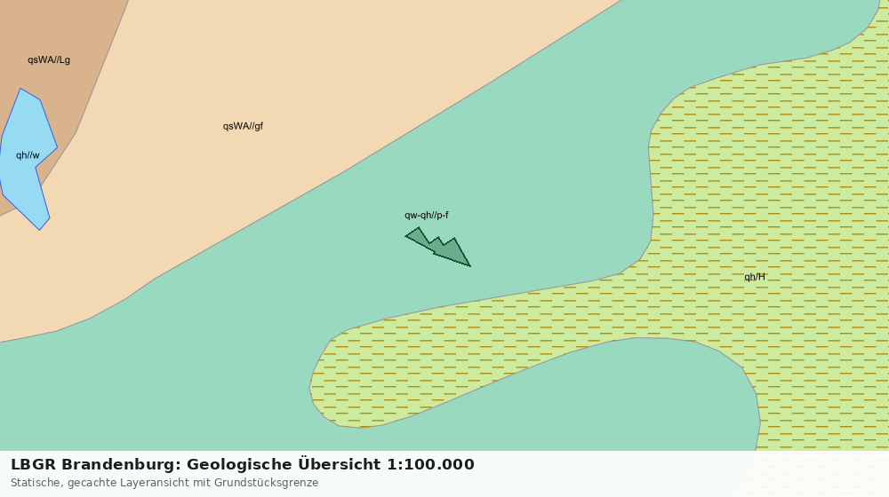 Statische Kartenansicht: LBGR Brandenburg: Geologische Übersicht 1:100.000