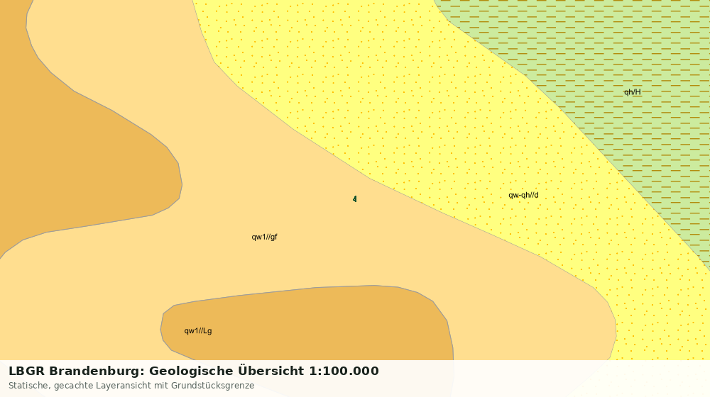 Statische Kartenansicht: LBGR Brandenburg: Geologische Übersicht 1:100.000