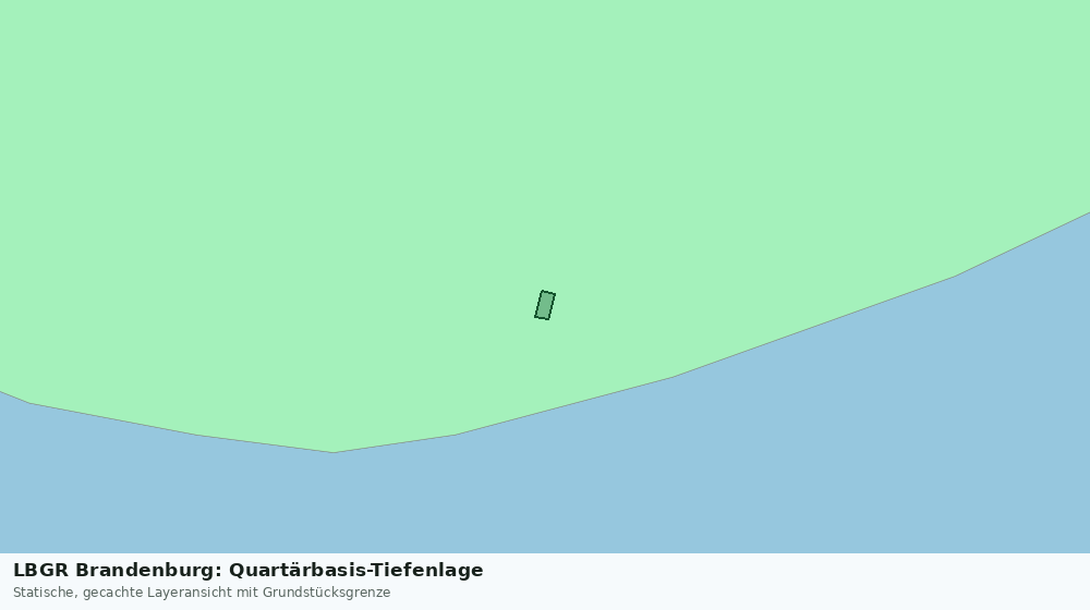 Statische Kartenansicht: LBGR Brandenburg: Quartärbasis-Tiefenlage
