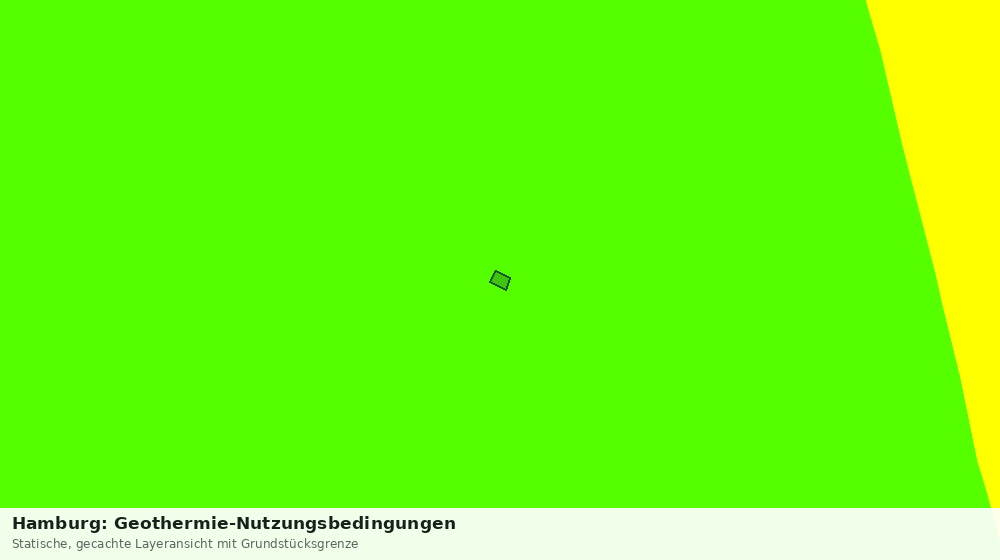 Statische Kartenansicht: Hamburg: Geothermie-Nutzungsbedingungen