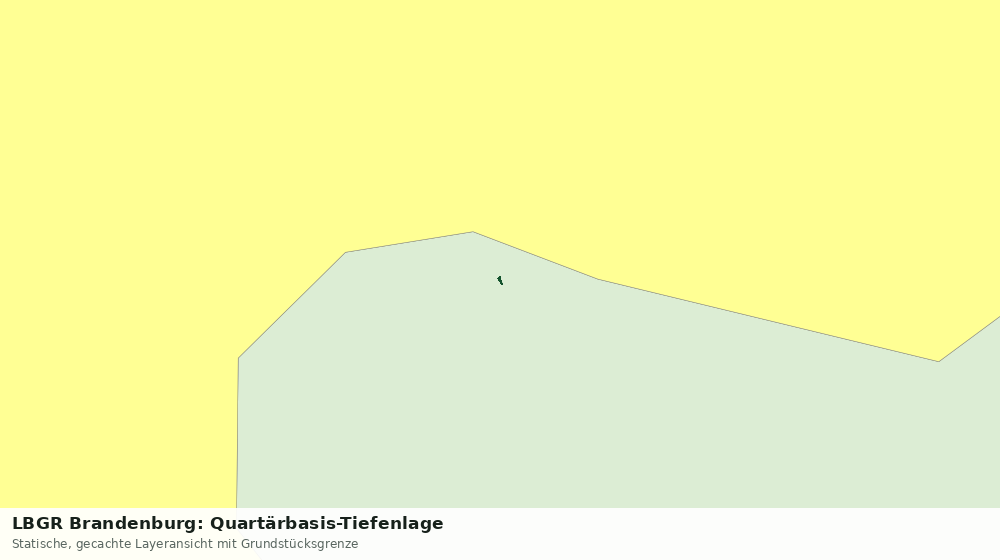 Statische Kartenansicht: LBGR Brandenburg: Quartärbasis-Tiefenlage