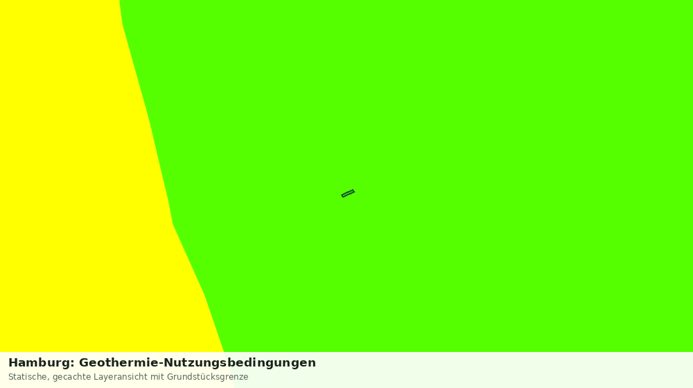 Statische Kartenansicht: Hamburg: Geothermie-Nutzungsbedingungen