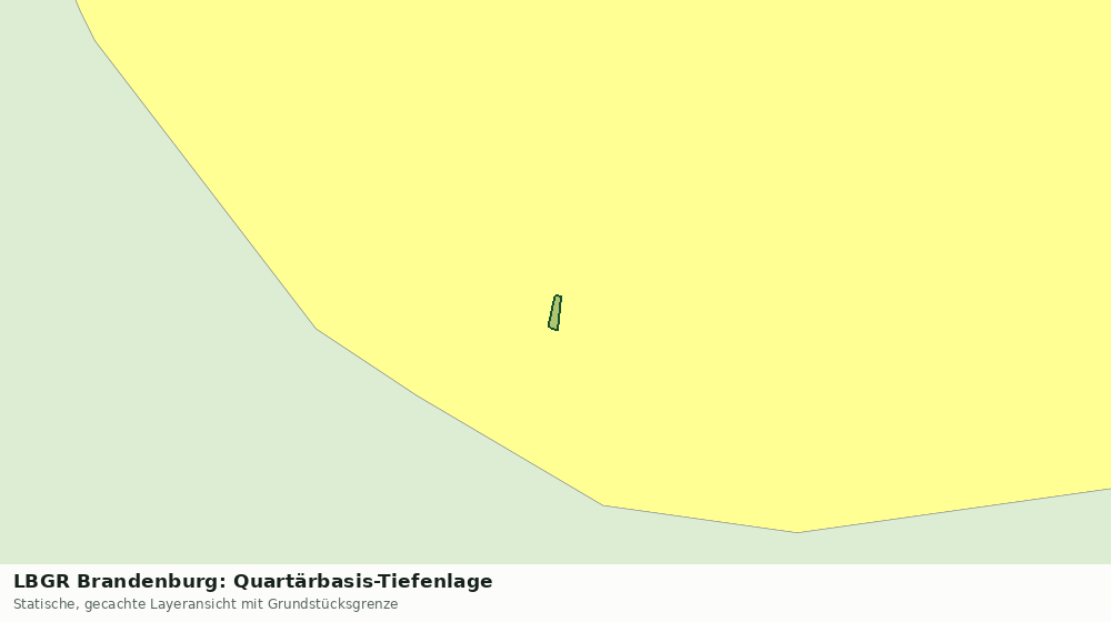 Statische Kartenansicht: LBGR Brandenburg: Quartärbasis-Tiefenlage