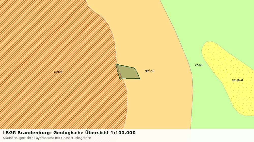 Statische Kartenansicht: LBGR Brandenburg: Geologische Übersicht 1:100.000