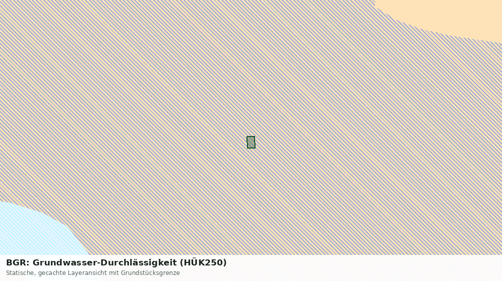 Statische Kartenansicht: BGR: Grundwasser-Durchlässigkeit (HÜK250)