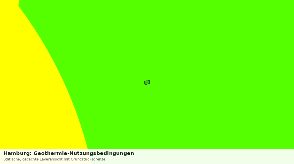 Statische Kartenansicht: Hamburg: Geothermie-Nutzungsbedingungen