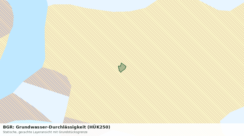 Statische Kartenansicht: BGR: Grundwasser-Durchlässigkeit (HÜK250)