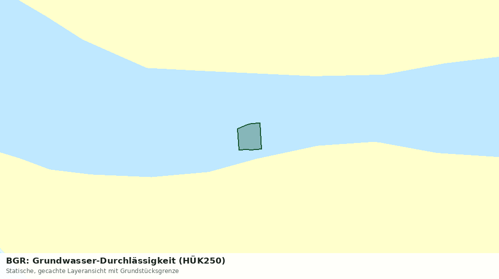 Statische Kartenansicht: BGR: Grundwasser-Durchlässigkeit (HÜK250)
