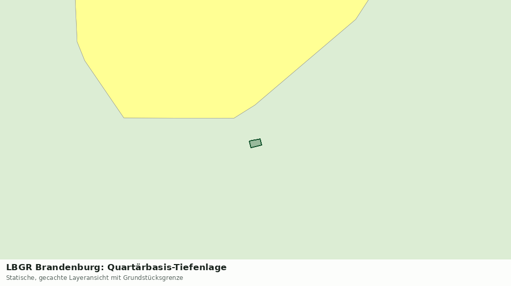 Statische Kartenansicht: LBGR Brandenburg: Quartärbasis-Tiefenlage