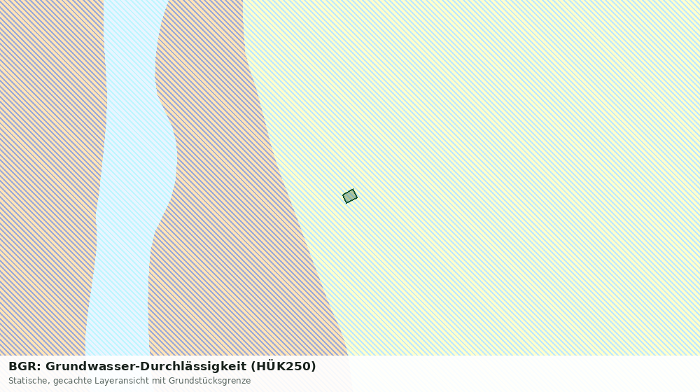 Statische Kartenansicht: BGR: Grundwasser-Durchlässigkeit (HÜK250)