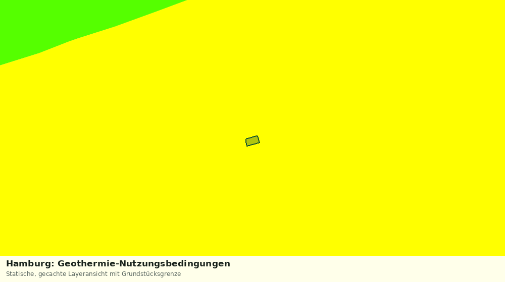 Statische Kartenansicht: Hamburg: Geothermie-Nutzungsbedingungen