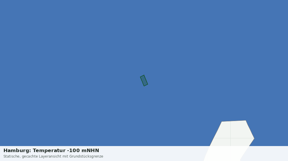 Statische Kartenansicht: Hamburg: Temperatur -100 mNHN