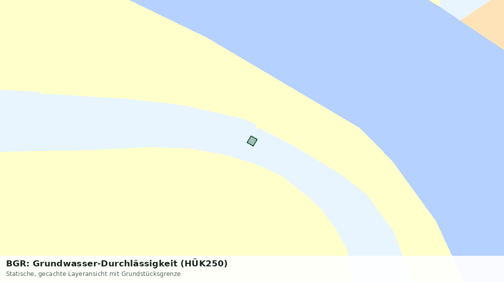 Statische Kartenansicht: BGR: Grundwasser-Durchlässigkeit (HÜK250)