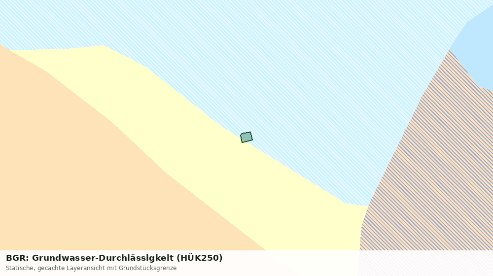 Statische Kartenansicht: BGR: Grundwasser-Durchlässigkeit (HÜK250)