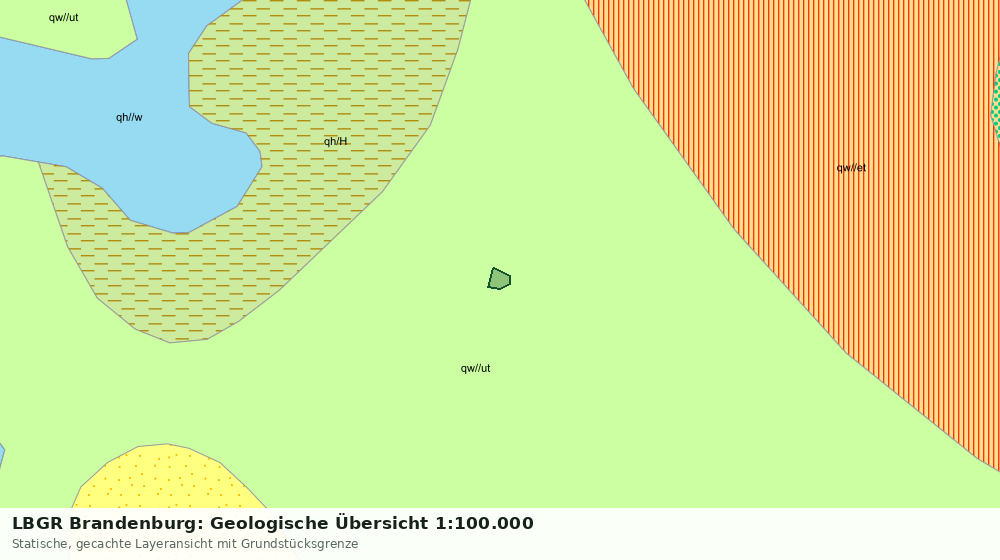 Statische Kartenansicht: LBGR Brandenburg: Geologische Übersicht 1:100.000