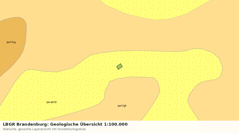 Statische Kartenansicht: LBGR Brandenburg: Geologische Übersicht 1:100.000