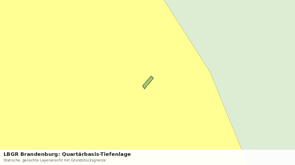 Statische Kartenansicht: LBGR Brandenburg: Quartärbasis-Tiefenlage