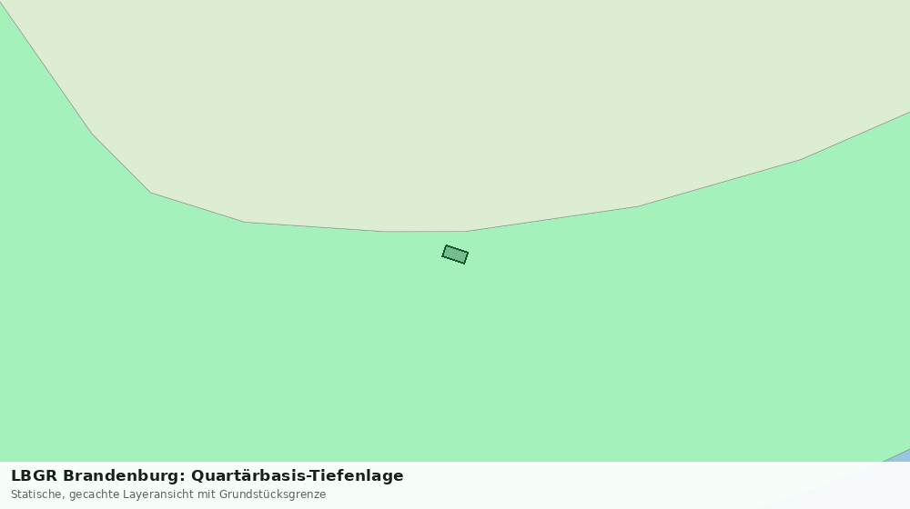 Statische Kartenansicht: LBGR Brandenburg: Quartärbasis-Tiefenlage