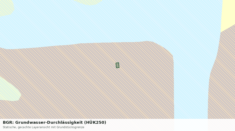 Statische Kartenansicht: BGR: Grundwasser-Durchlässigkeit (HÜK250)