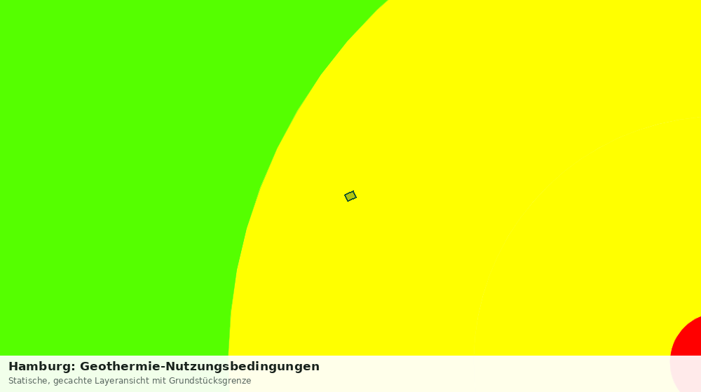 Statische Kartenansicht: Hamburg: Geothermie-Nutzungsbedingungen