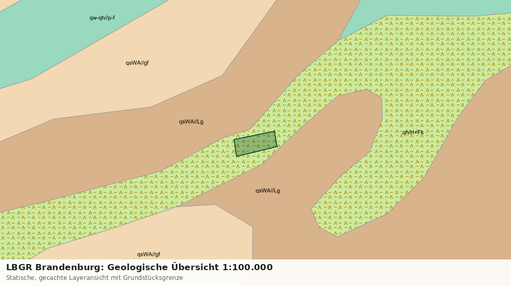 Statische Kartenansicht: LBGR Brandenburg: Geologische Übersicht 1:100.000