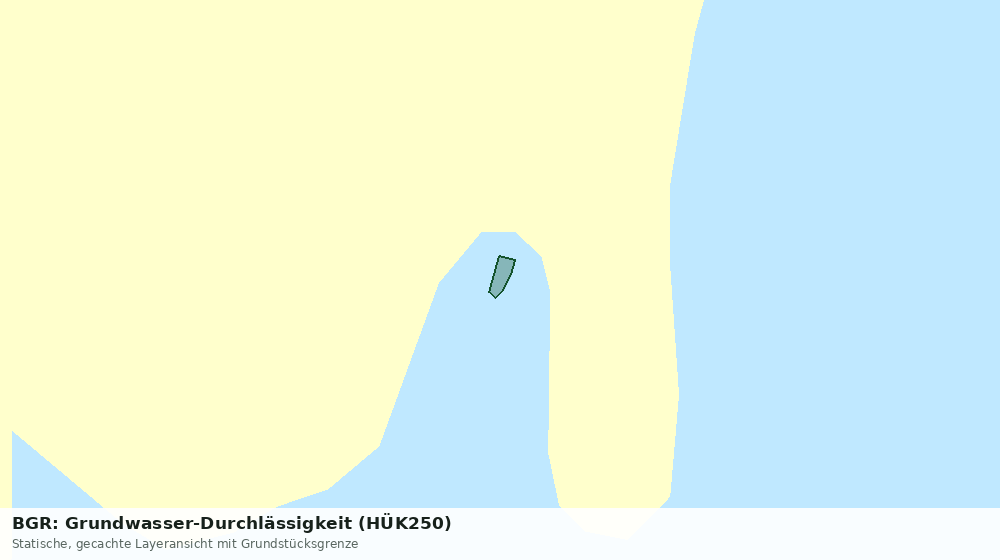 Statische Kartenansicht: BGR: Grundwasser-Durchlässigkeit (HÜK250)