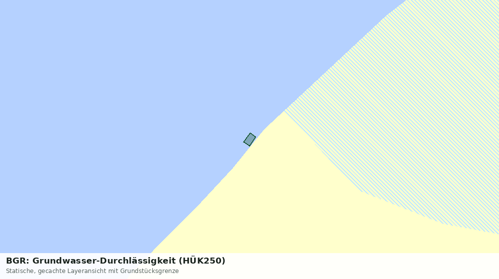 Statische Kartenansicht: BGR: Grundwasser-Durchlässigkeit (HÜK250)