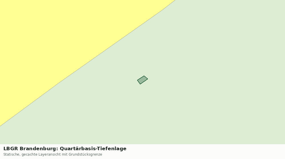 Statische Kartenansicht: LBGR Brandenburg: Quartärbasis-Tiefenlage