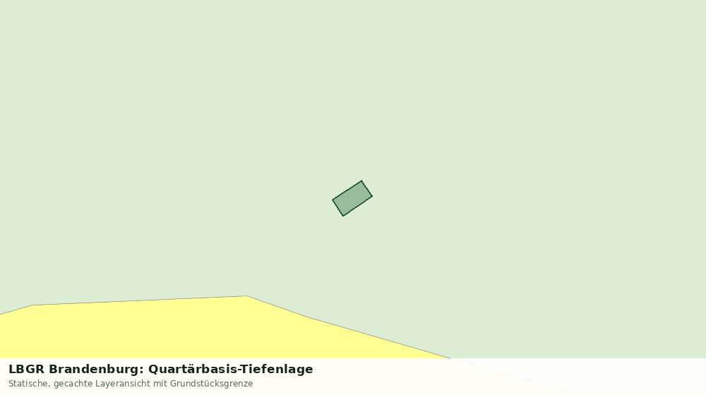 Statische Kartenansicht: LBGR Brandenburg: Quartärbasis-Tiefenlage
